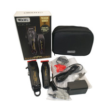 New Wahl Cordless Barber Combo Clipper/Detailer Trimmer - Black US 3025397