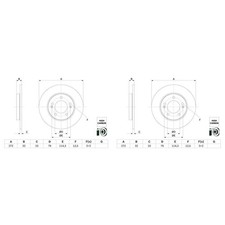 2x BOSCH BREMSSCHEIBEN Ø272mm HINTEN passend für HYUNDAI I30 KIA CEED PROCEED XC