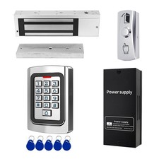 Door Access Control System 1200lb Electric Magnetic Door Lock Kit Waterproof ...