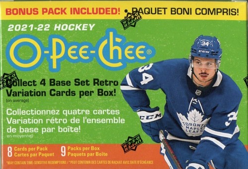 2021-22 Upper Deck O-Pee-Chee Hockey NHL Trading Cards Blaster Box - Picture 2 of 6