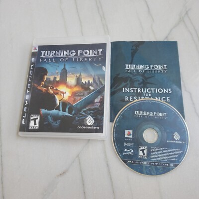Turning Point: Fall of Liberty (Sony PlayStation 3, 2008) Complete CIB