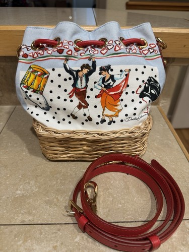 NUEVO Bolso Cubo de Mimbre Italiano Dolce & Gabbana D&G Secchiello Midollino MUY RARO - Imagen 19 de 22