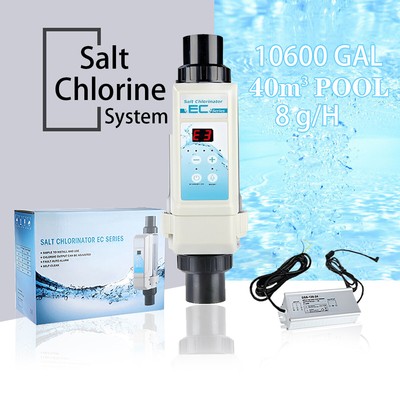 10600 Gallon Salt Water Pool Chlorine Generator for  40m³ Swimming Pool and Spa