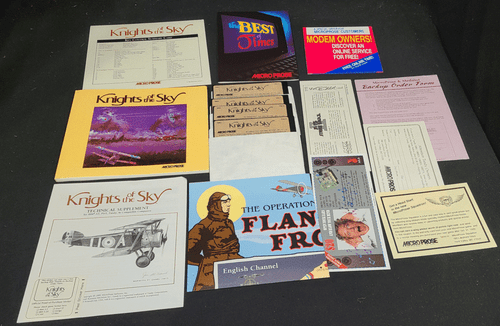 Computadora micro prosa vintage 1990 Knights of the Sky simulación de combate aéreo de la Primera Guerra Mundial - Imagen 3 de 3