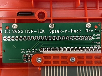 Speak-n-Spell Breakout PCB w 8 Green LEDs, NPN driver, 3V3 Reg for Experimenters
