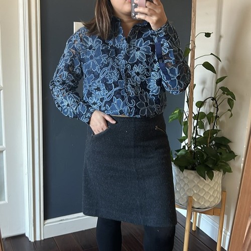 Camicia in pizzo trasparente Anthropologie x Pilcro. xXS - Foto 10 di 16