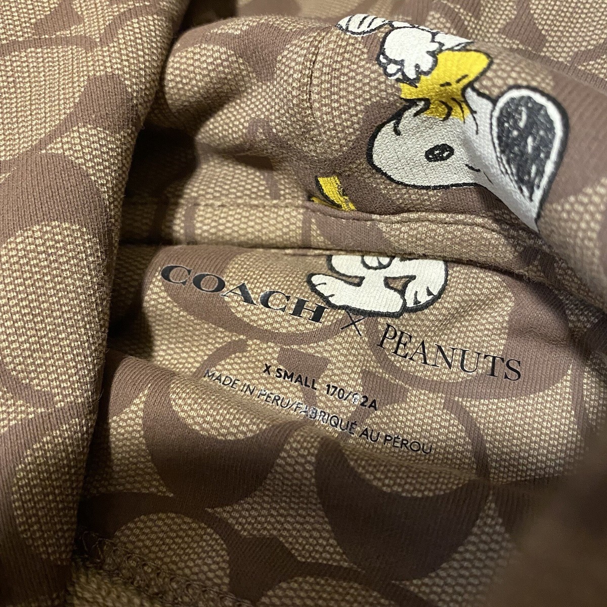 Coach X Peanuts Men's Signature Snoopy Hoodie Size XS | eBay
