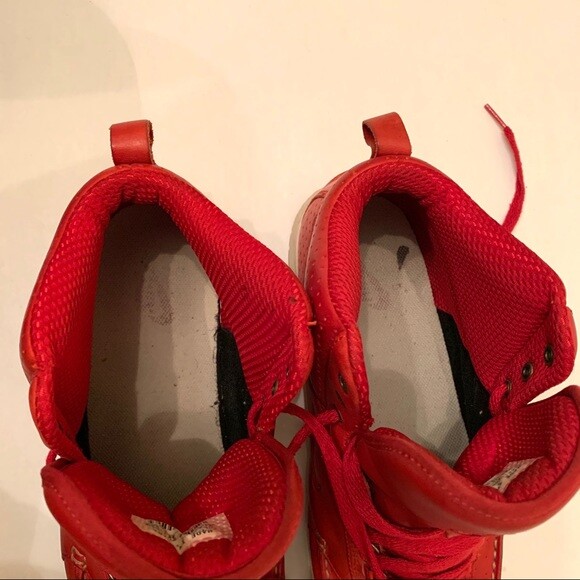 Nike Red Mad Jibe Mid sneakers Men's Sz 11.5 Varsity Retro hybrid Boat shoe thumbnail 4