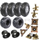 7" Wheels 16x8-7 Tire 3, 4 Lug Bolt Rim Atv Quad Go Kart Taotao Mini Bike Buggy