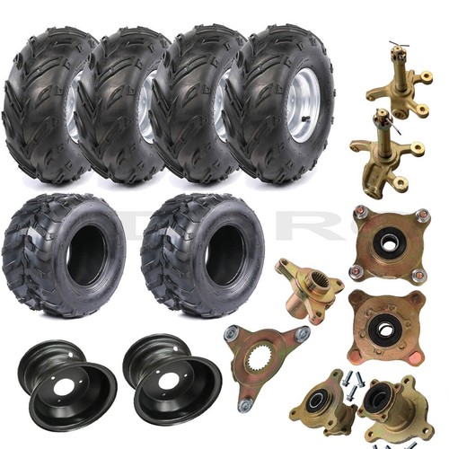 7" Wheel Rim 16X8-7 Tire Tube Go Kart Tire Rim Hub For Quad Buggy ATV - 第 1/35 張圖片