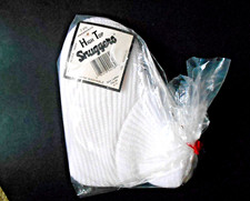 Ladies High Top White Sruggers 2 ply Sweaterknit 100 Acrylic Fits size 9-1