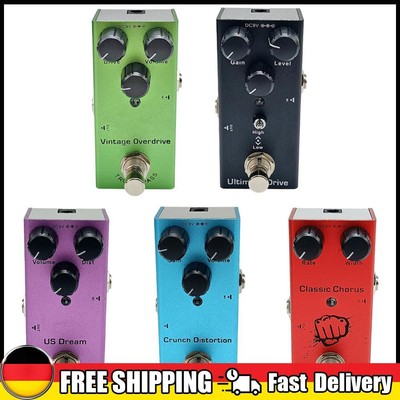 E-Gitarren-Effektpedale Overdrive-/Distortion-/Chorus-/Tremolo-/Delay-Pedale