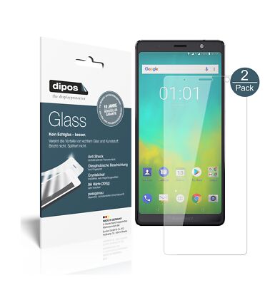 2x Schutzfolie für BlackBerry Evolve - Anti-Shock 9H Folie dipos Glass
