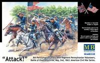 MW22 Masterbox 3550 8TH Pennsylvania Cavalry Regiment 1/35 Figure