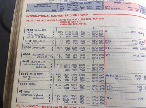 International Harvester Am 80 1/2 Ton 1000 Range Brake Wheel Cylinders - Picture 5 of 5