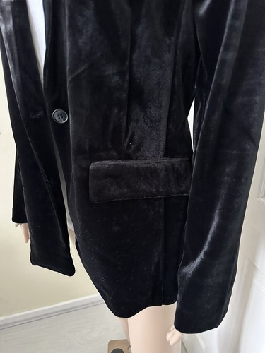 NWT Womens Only UK 14 Black ONLPINKO Margaret LS Velvet Smart Blazer Jacket - Picture 13 of 23