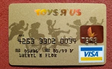 Toys R Us Visa Gold charge card exp 1999cc1714