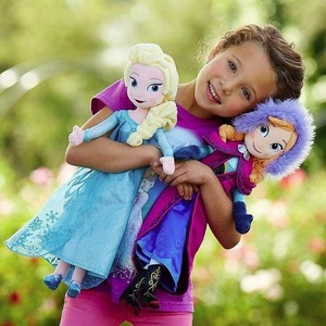 stuffed elsa and anna dolls