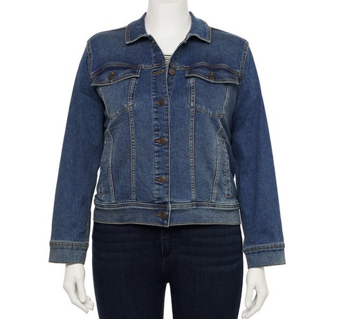 Sonoma Stretch Jean Jacket Medium Wash 