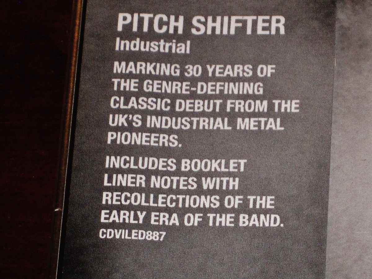 CD Pitch Shifter Industrial PCCY00982PROMO Peaceville プロモ /00110 Pitchshifter's Industrial – the 30th anniversary remastered