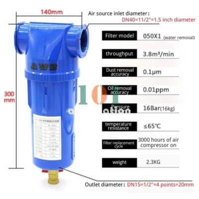 1PCS NEW FOR AWS Air compressor oil water separator HV-050X1 Water removal