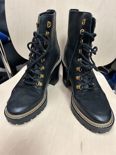 unworn tory burch leather boots Black Women 7.5 - Picture 3 of 7