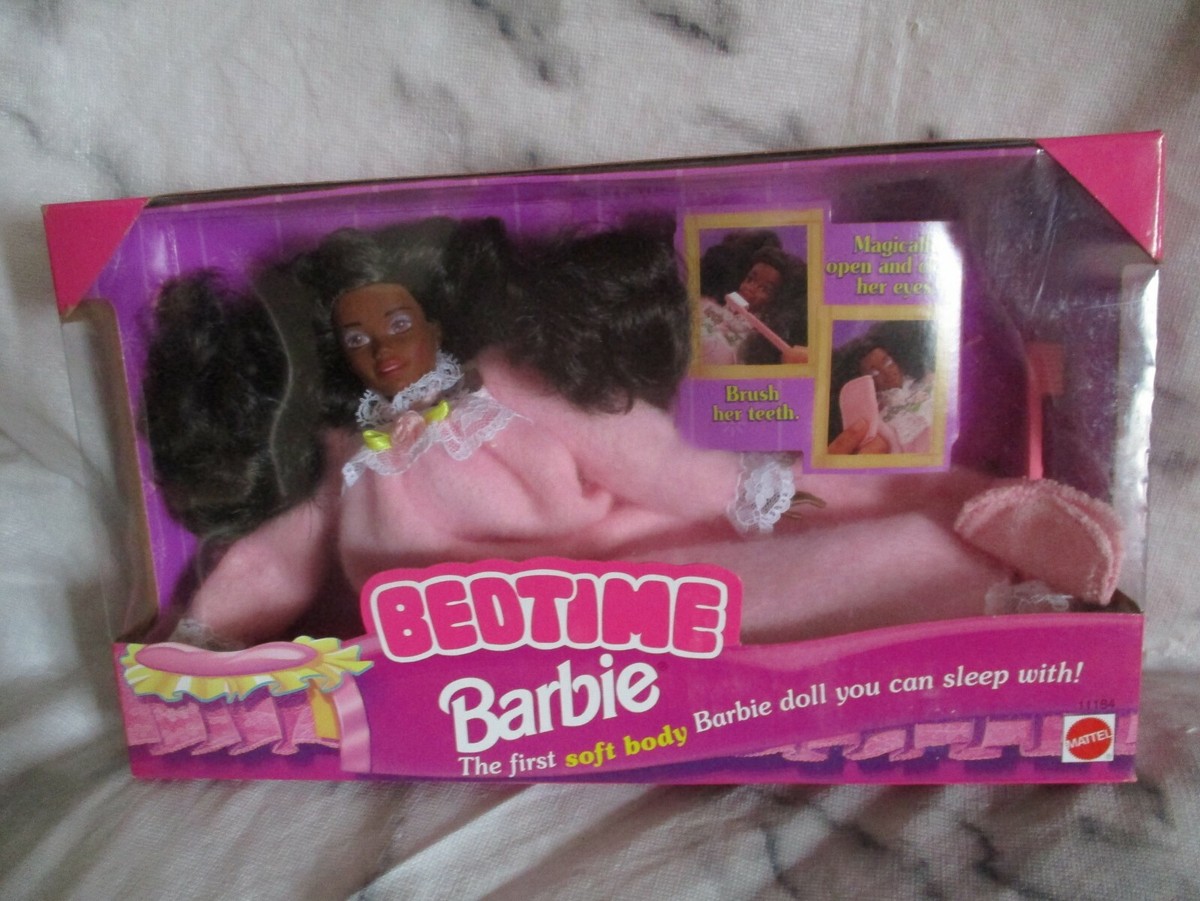 NEW BOXED Vintage Ethnic African American Bedtime Barbie 1993
