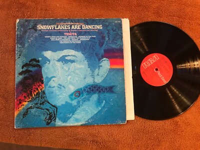 TOMITA Snowflakes Are Dancing Vinyl LP 1974 ARL1-0488 electronic debussy album!