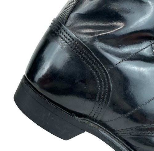 Double H Brand HH Jump Boots Size 9 Tactical Military Cap Toe Black Leather - Picture 7 of 13