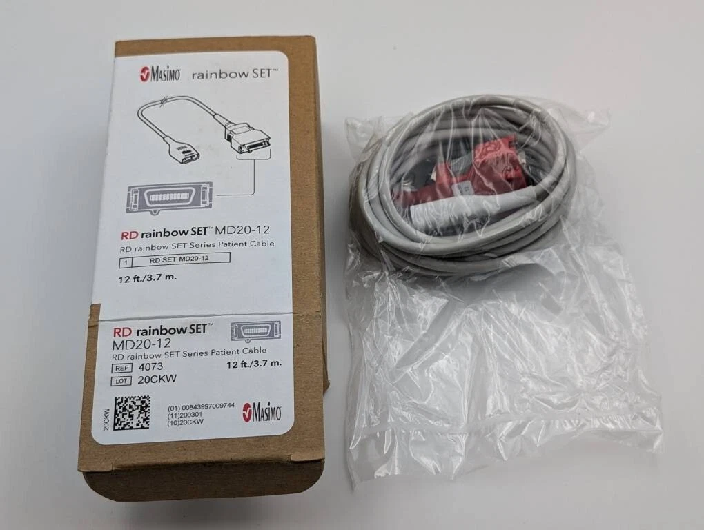 Masimo 4073 RD Rainbow SETIM MD20-12, 12ft, OEM Original (Box of 1)