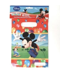 6 X Mickey Mouse  Party Bags Empty Disney Themed - FREE P&P