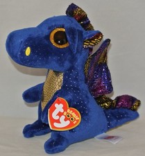 .New Ty Beanie Boos SAFFIRE Blue Dragon 6" size