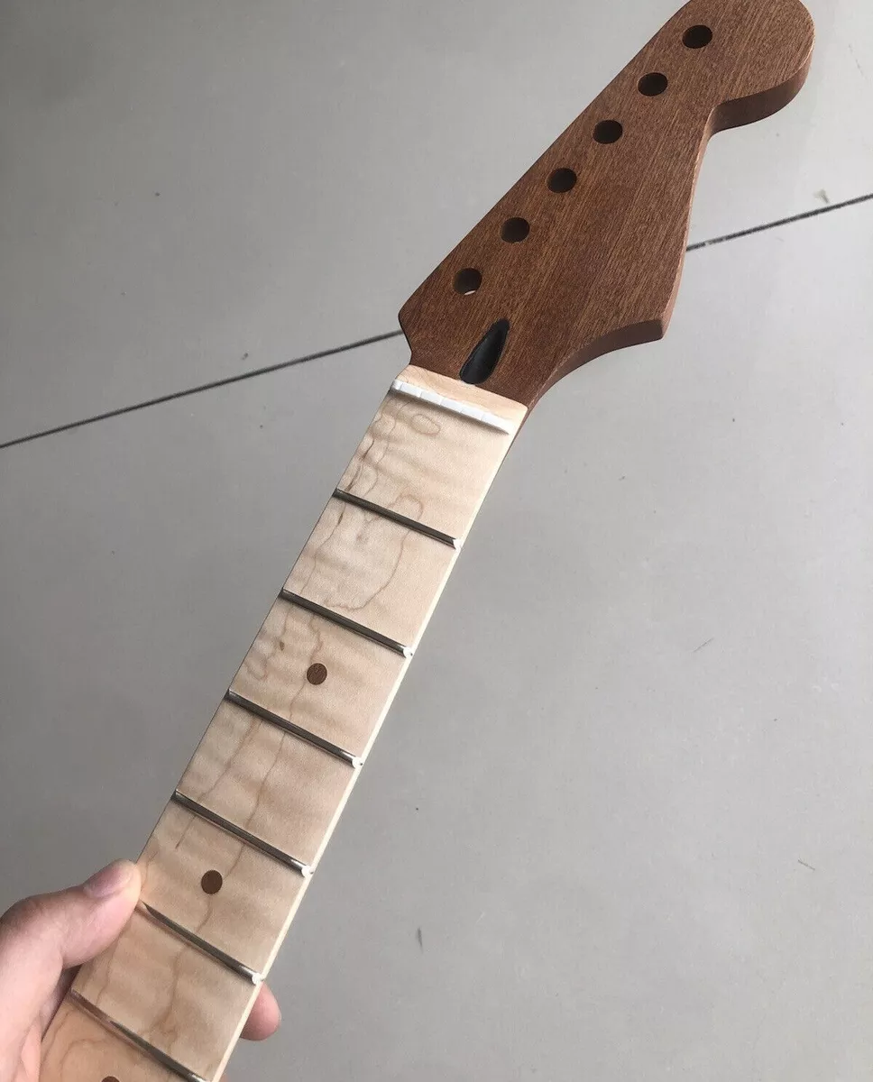 Mahogany Strat electric Guitar Neck 22fret Flame Maple fingerboard