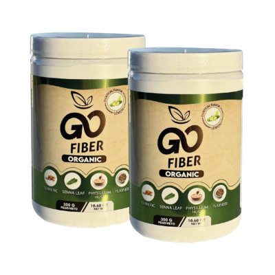2 GO FIBER ORGANIC 300 gr lemon (600 gr) total
