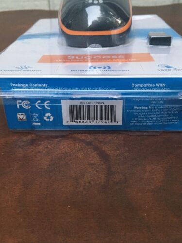 MANHATTAN(R) 179409 Manhattan(R) Success Wireless Optical Mouse (Orange/Black) - Picture 8 of 9