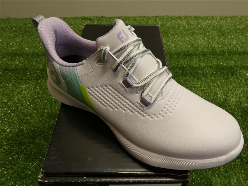 FootJoy Fuel Womens Ladies Golf Shoes Size 8.5 M White/Green