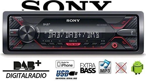Autoradio SONY DSX-A310DAB für Auto 1 din Mit Antenne Inbegriffen USB Aux DAB+ - Bild 4 von 4