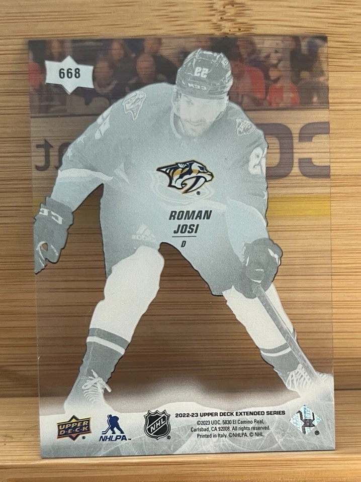 2022-23 Upper Deck Extended Roman Josi #668 All Star Clear Cut - Image 2 of 2