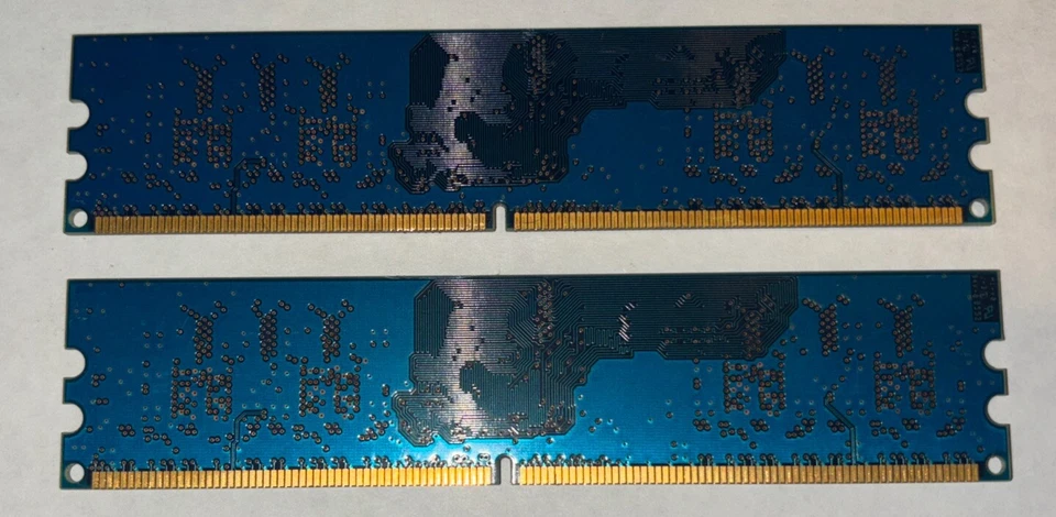 (LOT OF 2) Nanya 512MB Memory (2 x 256MB) 1R x 16 PC2-4200U NT256T64UH4A0FY-37B - Image 3 of 4