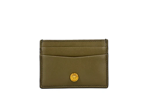 Versace Mini Medusa Leather Slim Card Case Wallet