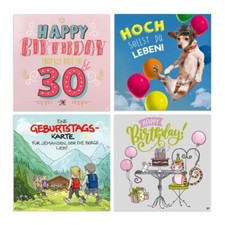 Lustige Musikkarten, Geburtstagskarte, Grußkarte mit Musik mit frechen Sprüchen