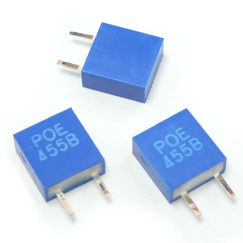 50pcs/ 455B Ceramic Crystal Oscillator SFN455B 455KHZ In-line 3-pin Filter DIP-3P Brand New Genuine - Foto 2