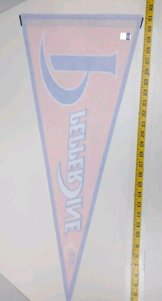 Banderín de fieltro Pepperdine Waves naranja azul pancarta universitaria recuerdos deportivos Foto 3 de 3