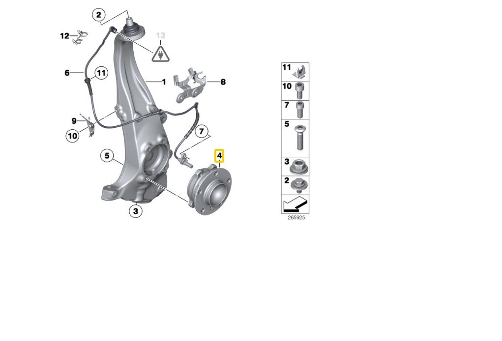 Rolls Royce Ghost Wraith Front Wheel Hub Bearing