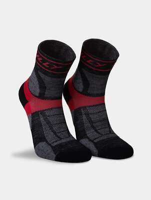 Hilly Trail Fußkettchen Med Laufsocken HI-006195/H026 schwarz/rot NEU