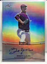 Brett Lilek 2015 Leaf Metal Draft Silver Prismatic Base Autograph Auto SP