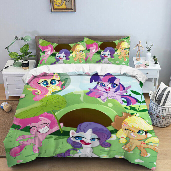 My Little Pony Bedding Set Quilt Duvet Cover Pillowcase Single Double