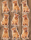 Shar Pei Dog Die Cut Vinyl Stickers Scrapbooking Laptop Waterbottle