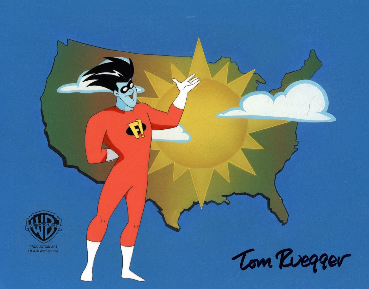 Freakazoid-Original Production Cel/OBG-Signed Tom Ruegger-Five