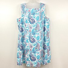 Talbots Dress Women's 22W Paisley NWT Fresco Sheath Coastal Event Mature Church
